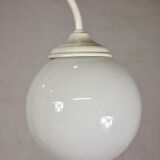 Floor lamp with three opaline balls