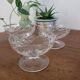 Lot de 3 coupes en cristal