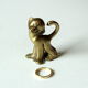 Brass ape figurine, ring holder, vintage