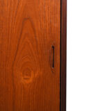 Danish teak and brass highboard by Sofus Jørgensen 1960s