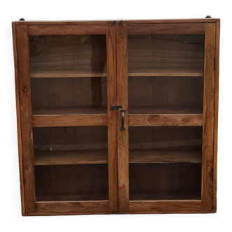 Étagère vitrine en bois