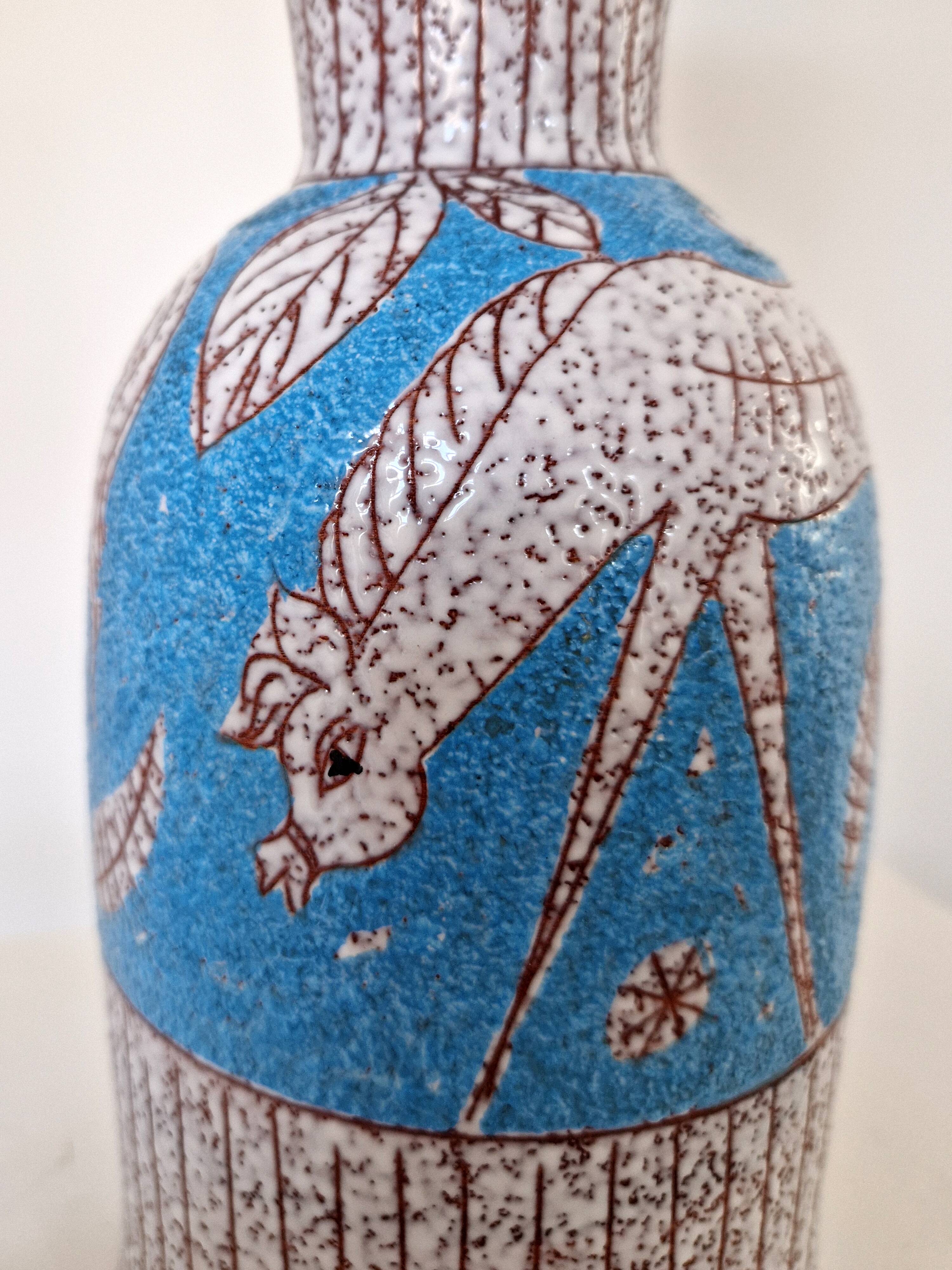 Ceramic lamp Fratelli Fanciullacci 1960