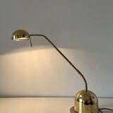 1980s brass articulated desk lamp