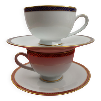 2 Fairmont Kensington tea cups and saucers