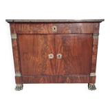 Buffet with 2 doors and marble top from the Empire period.