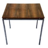 60s 70s teak office table desk chrome frame Danish design