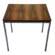 60s 70s teak office table desk chrome frame Danish design