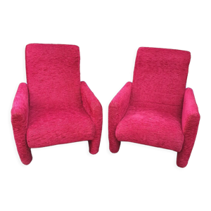 Paire fauteuils 70