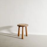 Swedish Modern Wooden "Skoga" Pine Tripod Stool by Axel Einar Hjorth, 1930s