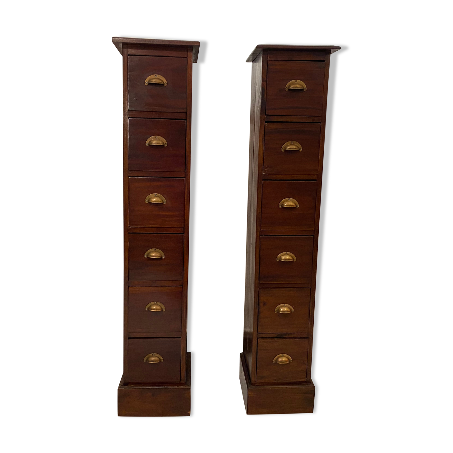 Pair of industrial furniture column 1950