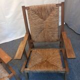 pair of Spanish armchairs mid-century