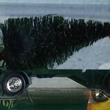 ''Freightliner'' semi-trailer + platform supporting 1 tree