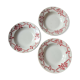 Set of 3 Eric red soup plates from Orchies