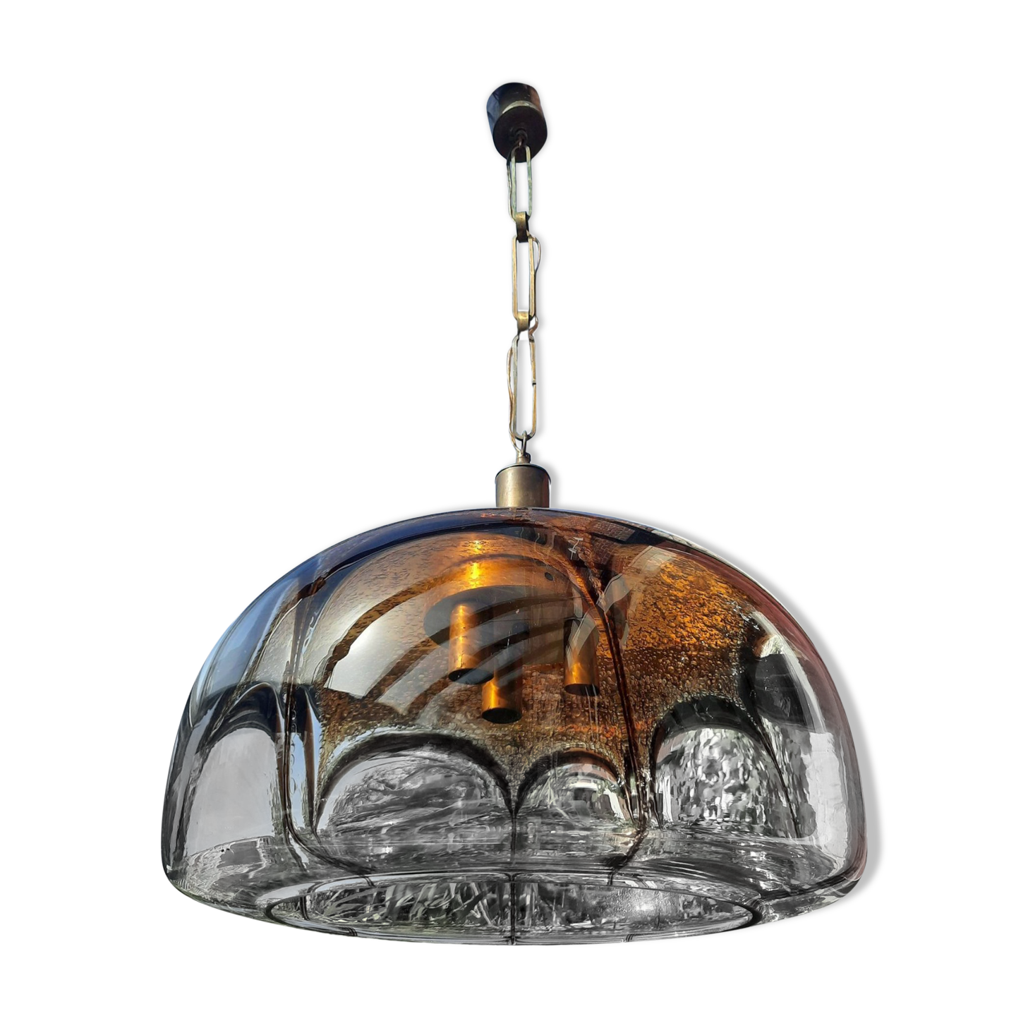 Globe Murano chandelier 70s vintage