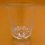 Engraved crystal stemmed glasses
