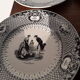 9 creil and Montereau dance themed plates