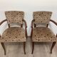 Paire de fauteuils bridge en teck circa 1970 vintage