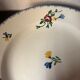Set of 3 "didier" plates with floral decoration sarreguemines earthenware
