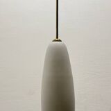 Suspension en verre opalin italien des années 1960