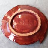 Zoomorphic dish vintage ceramic fish