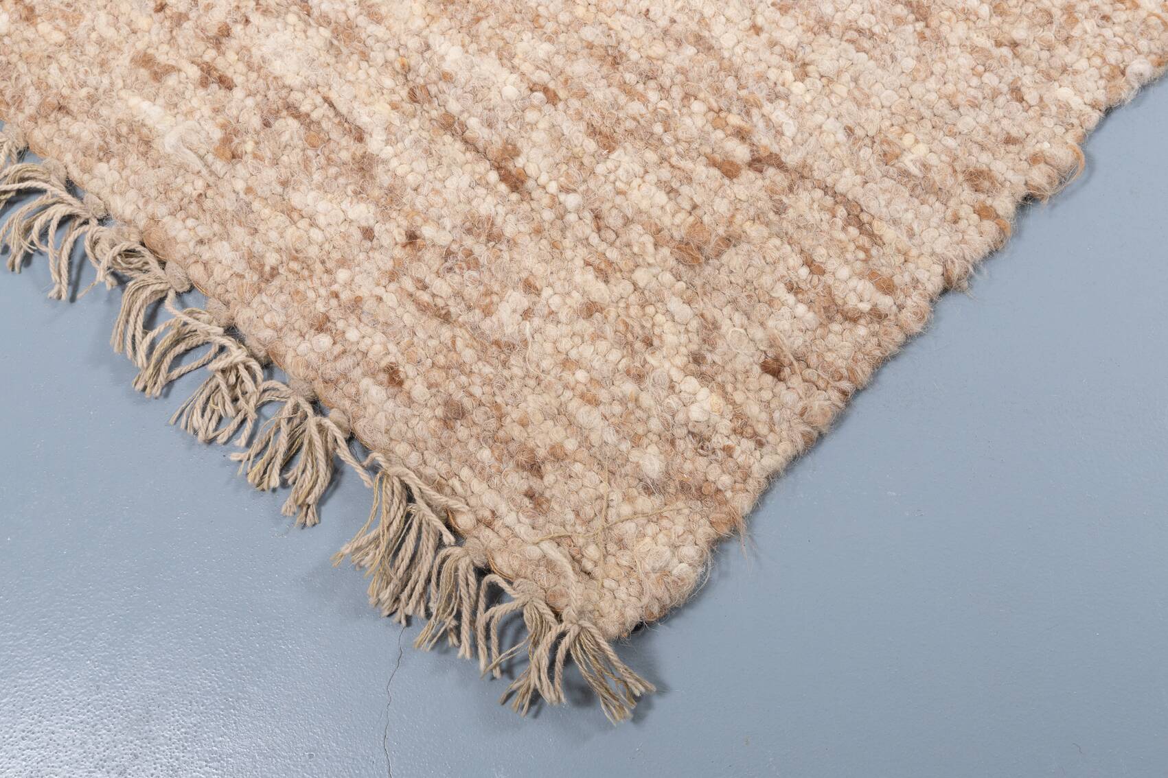 Vintage hand made lana wool rug for sisal, 1980’s italy