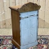 English bedside table in blond mahogany early 20th century - L=45.5cm H=85cm D=37.5cm