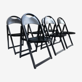 Set de 6 chaises pliantes modèle 751 par Thonet 1970s