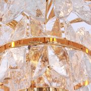 Chandelier Kalmar 'Corina', gilded brass and glass, Austria, 1970.