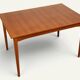 Rectangular extendable dining table in Scandinavian teak – 1960s