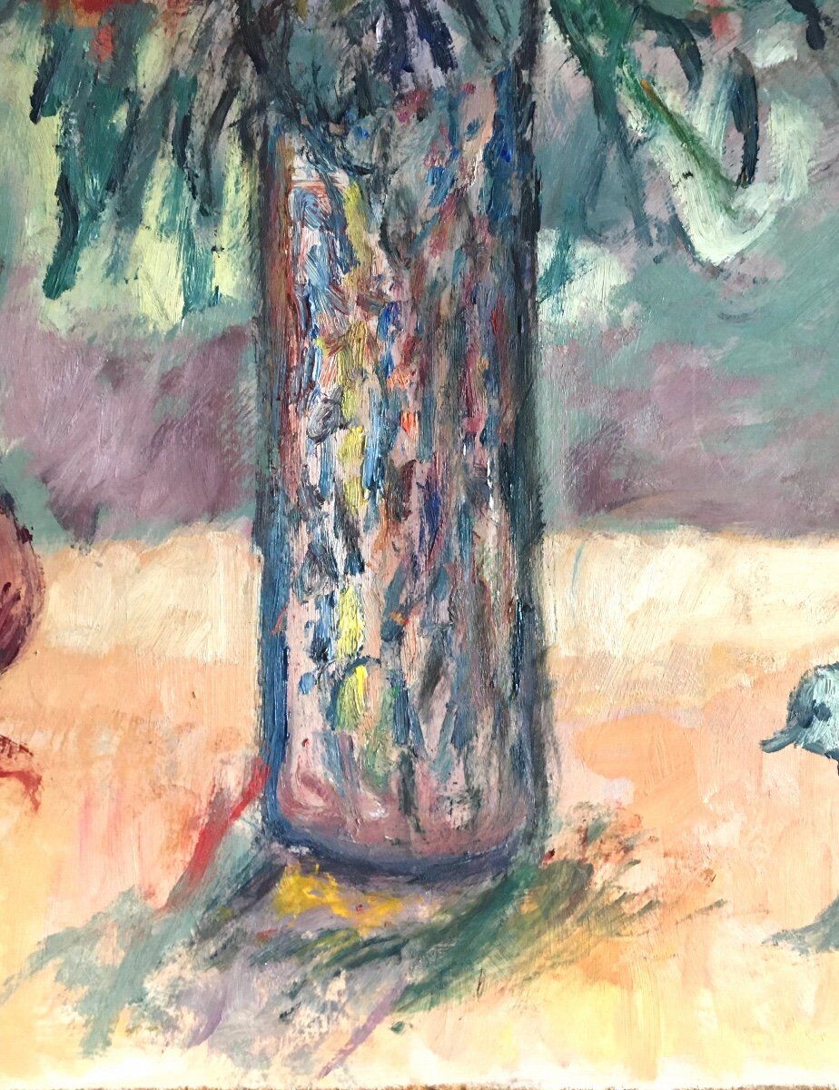 Oil on Isorel, Bouquet of Flowers, Bernard Marre