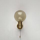 Swedish brass wall sconces from the mid-century by Hans-Agne Jakobsson for Hans-Agne Jakobsson Ab, Markaryd, 1960s, set of 2.