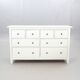 Commode 8 tiroirs blanc modèle hemnes de chez ikea suède