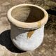 Ancient terracotta pottery jar