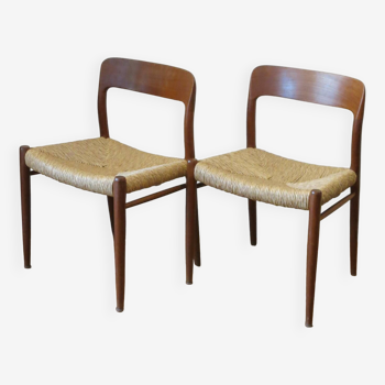 Pair of Niels Otto Møller chairs