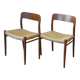 Pair of Niels Otto Møller chairs