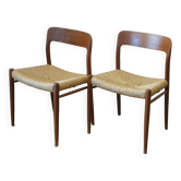 Pair of Niels Otto Møller chairs
