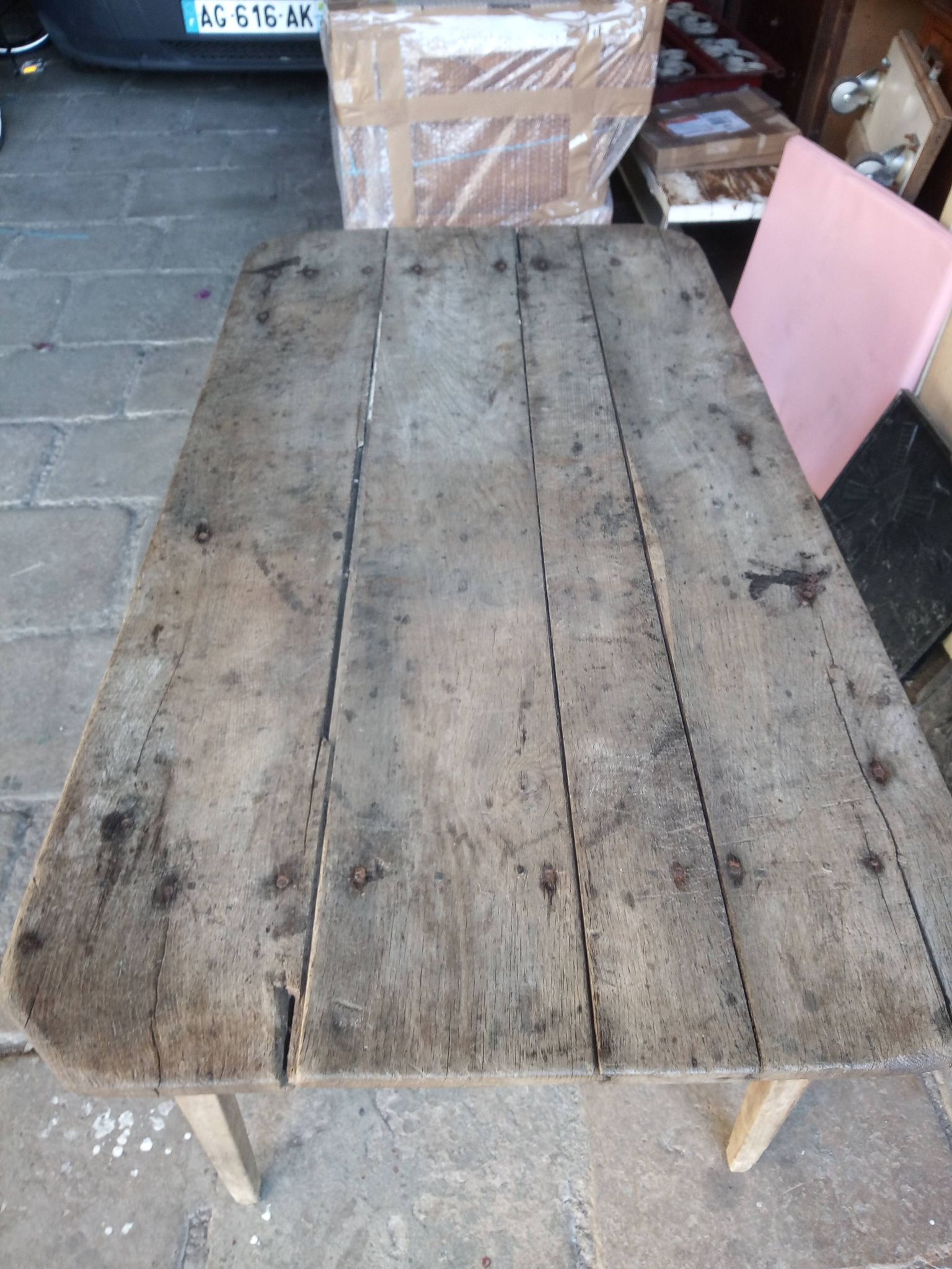 Table de ferme basse