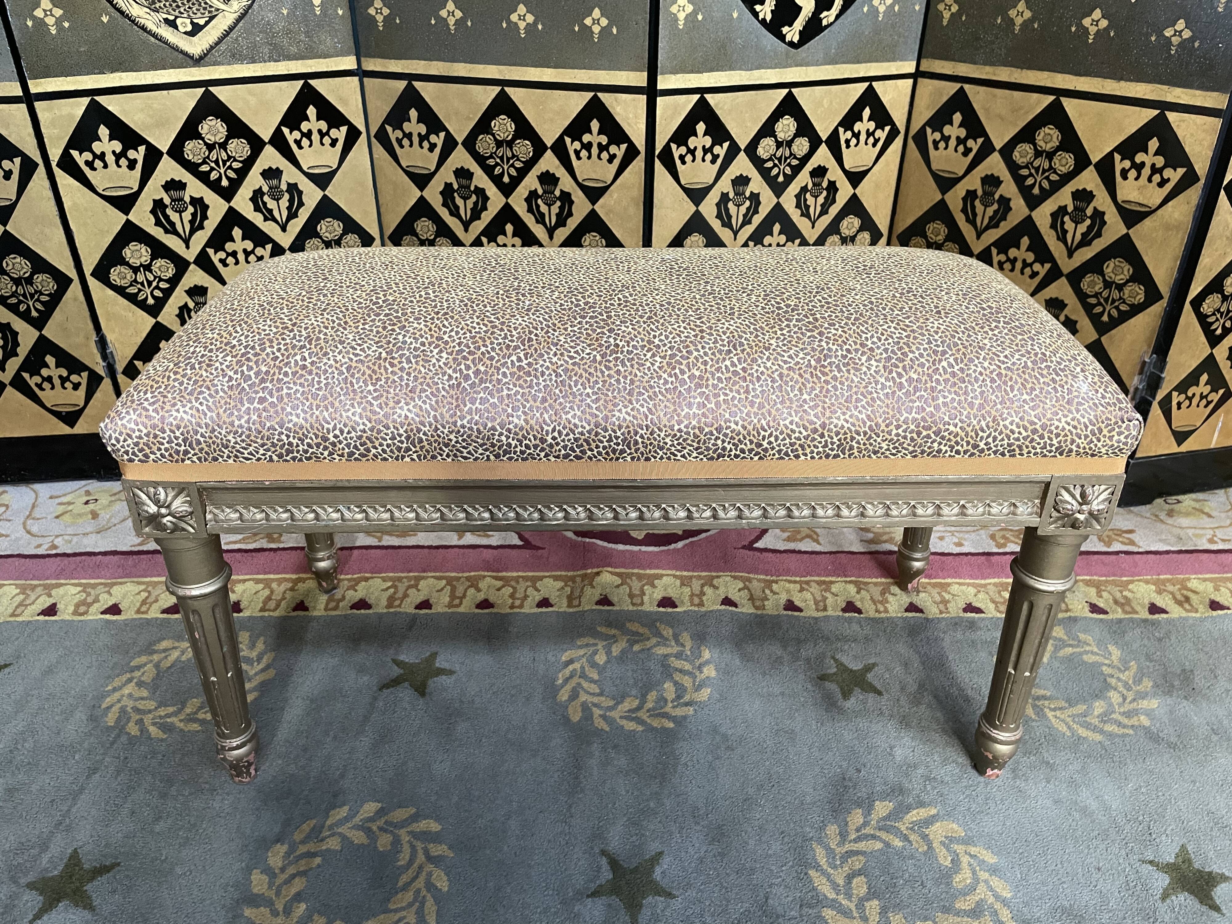 Louis XVI style entrance bench