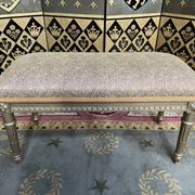 Louis XVI style entrance bench