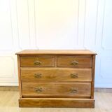 Vintage wooden chest of drawers – 4 drawers – Authentic charm