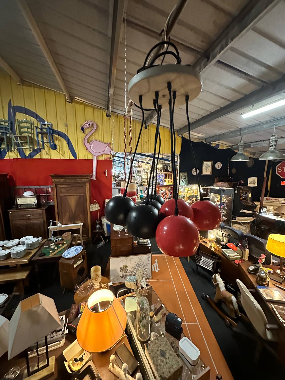 Two-tone eyeball chandelier