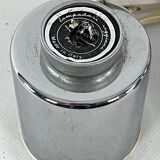 Italian Space Age chrome table lamp signed by Reggiani
