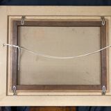 19th century oil on canvas, Low Tide, Framed Seascape