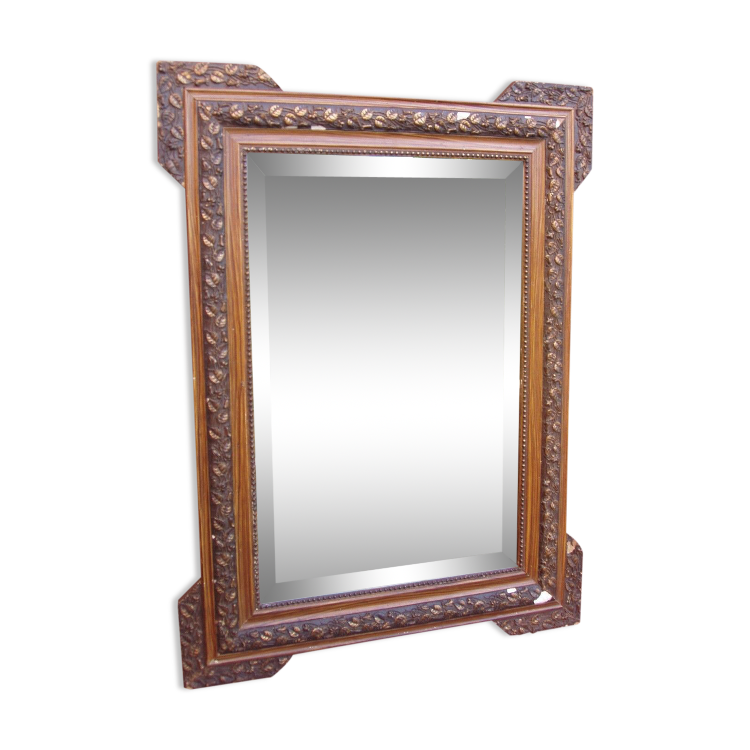 Old bevelled mirror, Napoleon III era and style
