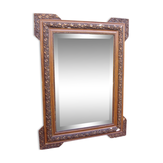 Old bevelled mirror, Napoleon III era and style