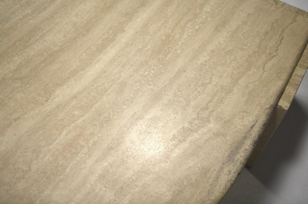 Travertine coffee table by Roche Bobois France 1970