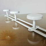 Coat rack in white lacquered metal 70s