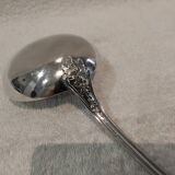 Silver plated soup ladle by goldsmith Ravinet Denfert art nouveau