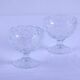 Set of 2 vintage Bohemian crystal ice cream cups