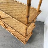 Large rattan shelf 1960
